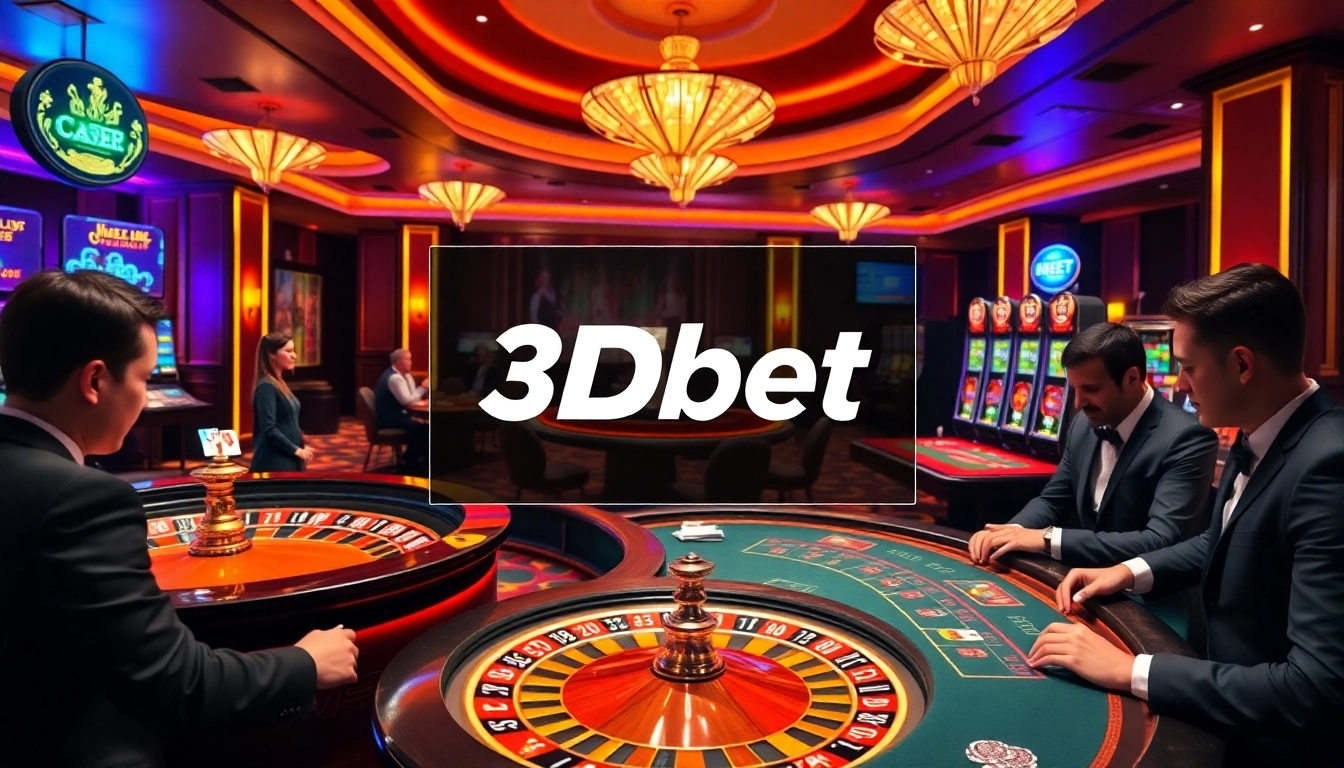 Experience the thrill of playing at 3Dbet with its exciting casino atmosphere and vibrant gaming options.
