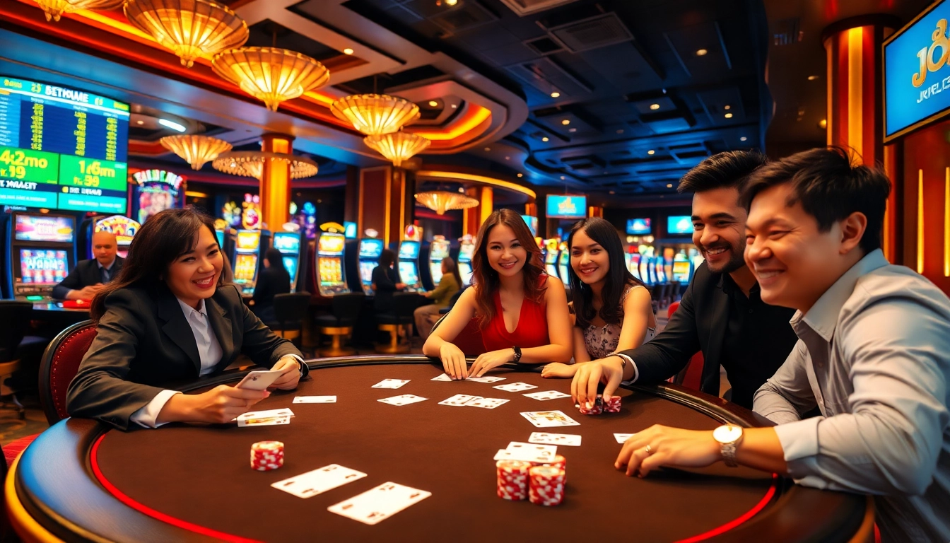 Trải nghiệm lối chơi đầy kịch tính tại casino Trang chủ JD88, với các trò poker sôi động và các máy đánh bạc thú vị.