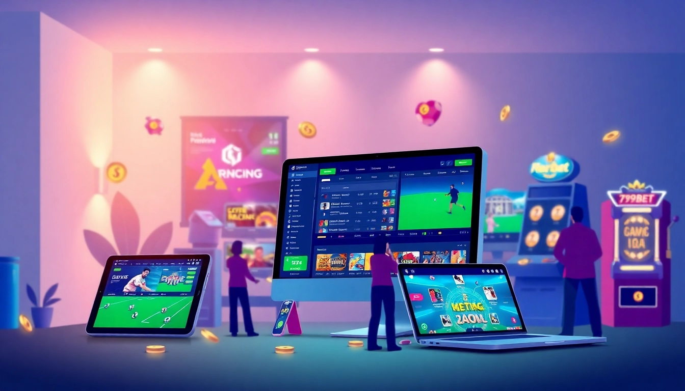 Immerse in the dynamic world of 789bet, featuring online gambling on various devices.