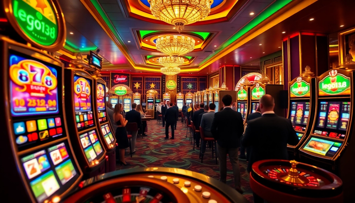 Experience the excitement of winning at the lego138 slot machines with vibrant lights and engaging gameplay.