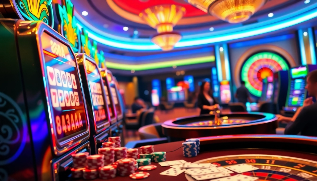 Player celebrating a win at the 88AA slot machine in a luxurious casino setting.