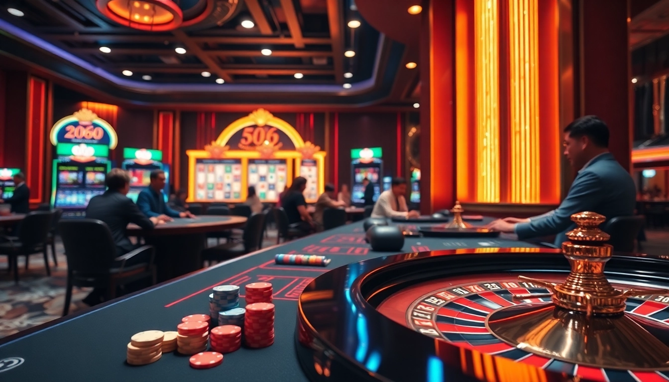 Experience the excitement of Nhà cái TX666 with professional gambling tables and vibrant players.