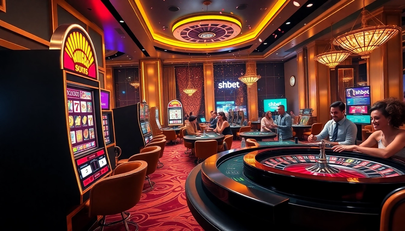 Experience thrilling gameplay with shbet at vibrant casino tables and dynamic slot machines.