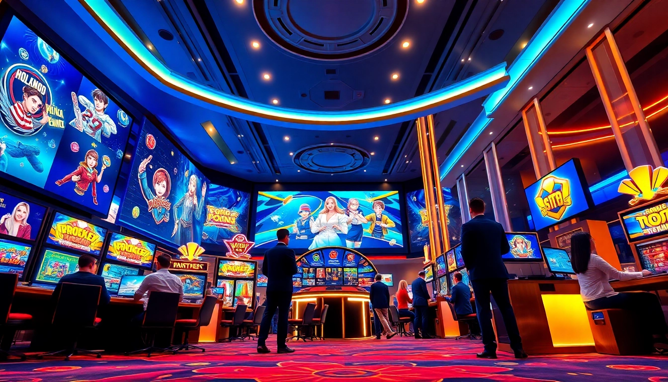 Nhatvip gaming platform showcasing a vibrant interface with diverse games, emphasizing trust and excitement.