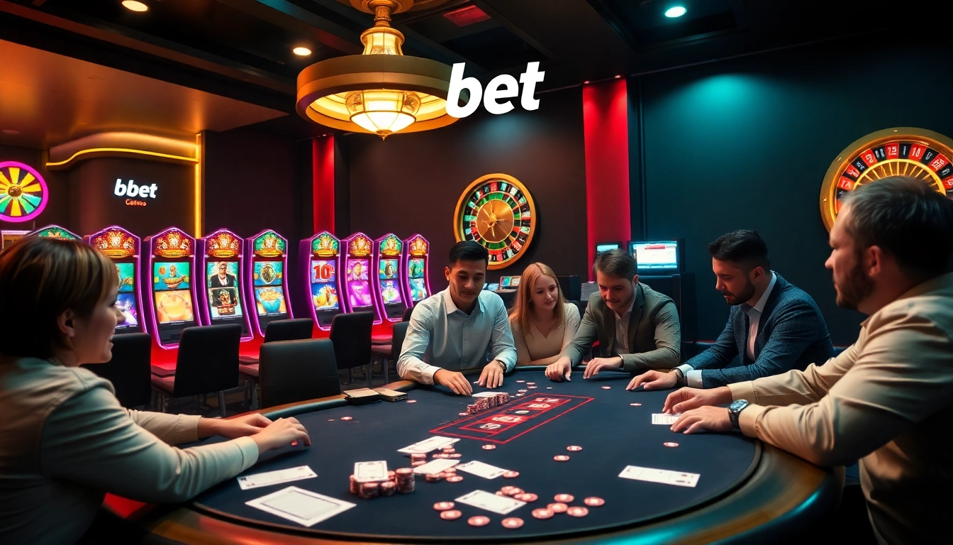 Action-packed scene of players enjoying vibrant games at 28bet casino.