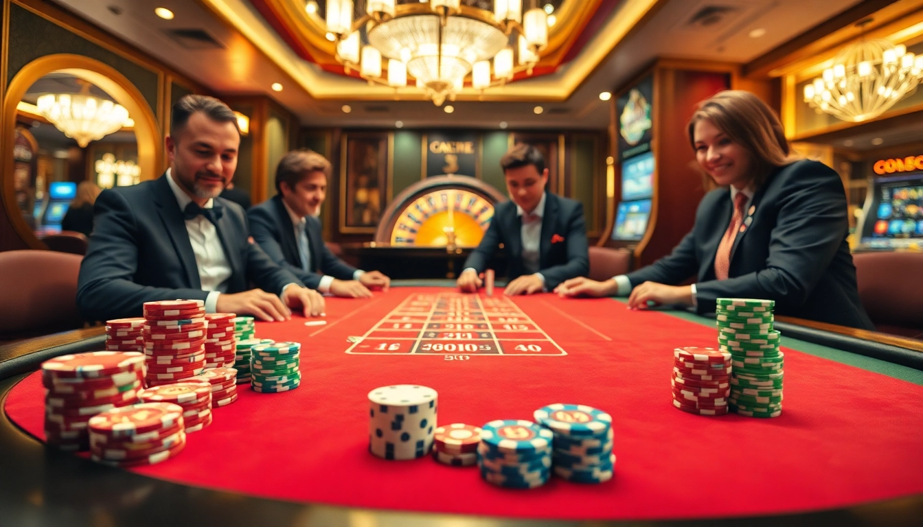 Experience the excitement of hello88 đăng nhập at a vibrant casino table with poker chips and cards.