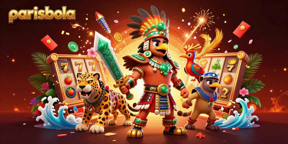 Experience thrilling slots at parisbola with vibrant symbols and energetic characters in a captivating casino scene.